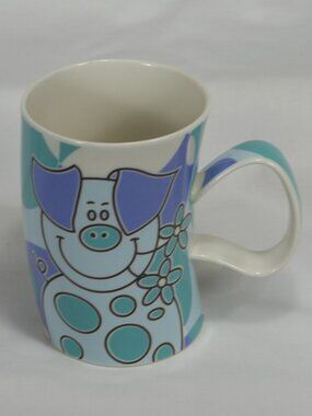 Dunoon UK Groovy Gang bended body fine stoneware coffee mug